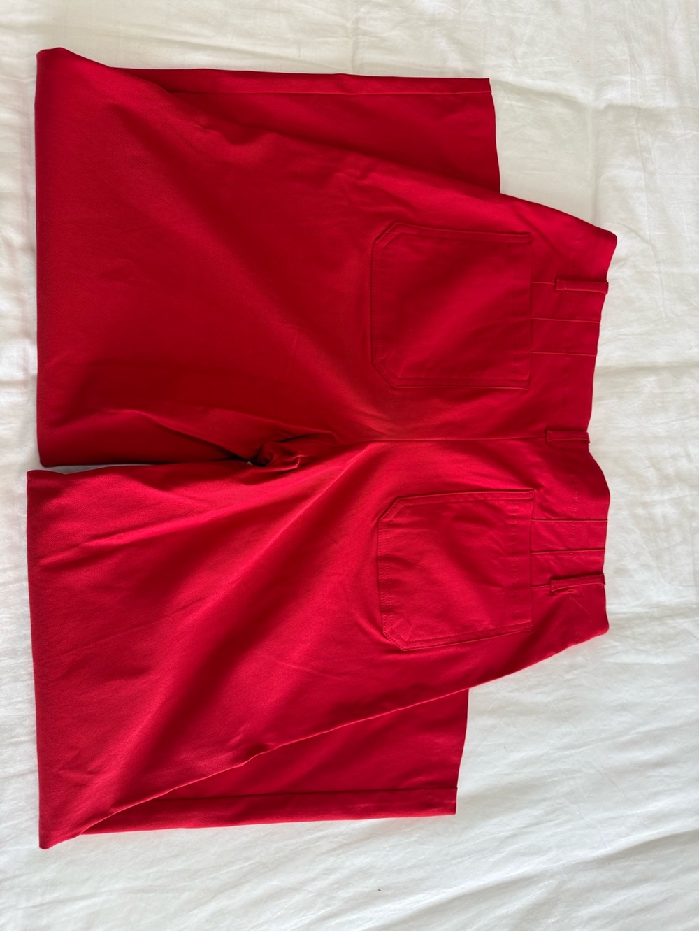 Jules & Leopold Vibrant Red Wide-Leg Pants - Picture 3 of 6